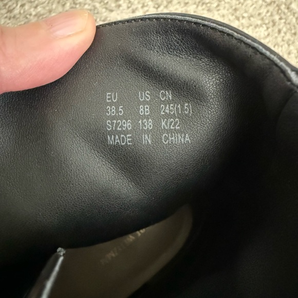 Stuart Weitzman Black Combat Boots - Picture 4 of 4